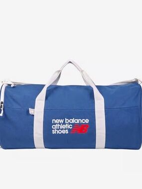 NWT New Balance Royal Blue Duffel with White Straps and Red Logo